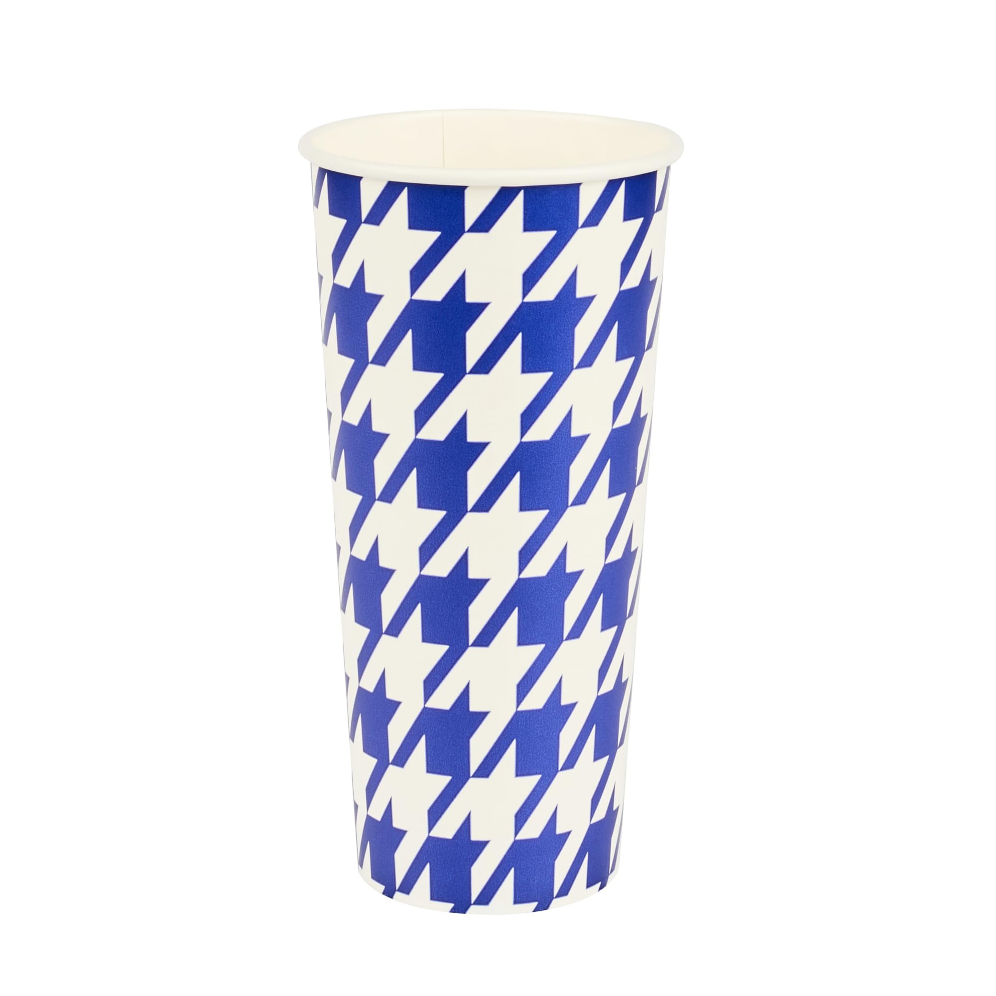 Restaurantware White Paper Cups 500 Pack of 24 oz Double Poly-Coated Party Cups Rolled Rim Graphic Design Stackable Solo Round Drinking Utensils For Cold Water, Juice, Birthday Parties, And Picnics 24 oz-500