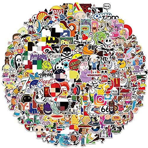 image for Vopee 301 Packs Cool Stickers Decals for Laptop ，Fashion Random Stic