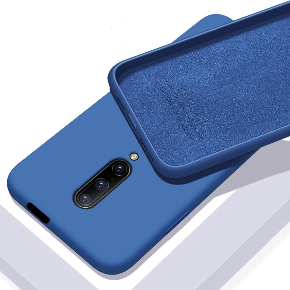 Leadtimes OnePlus 7 Pro Phone Case Silicone Protective Cover with New Liquid Technology (OnePlus 7 Pro, Blue)
