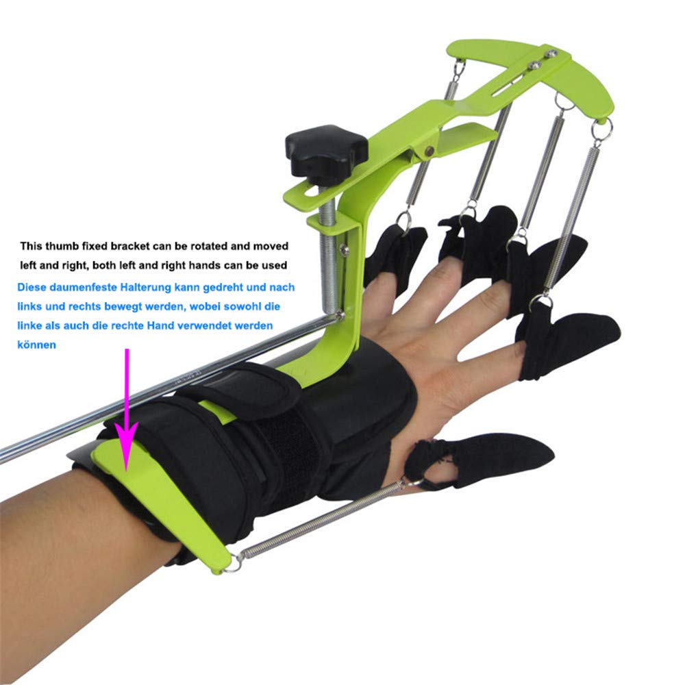 Ortesi per polso regolabili per dita, trainer per dita per riparazione esercizi sinistra e destra, tutore per riabilitazione delle dita, per esercizi per i tendini dei pazienti con emiplegia con ict