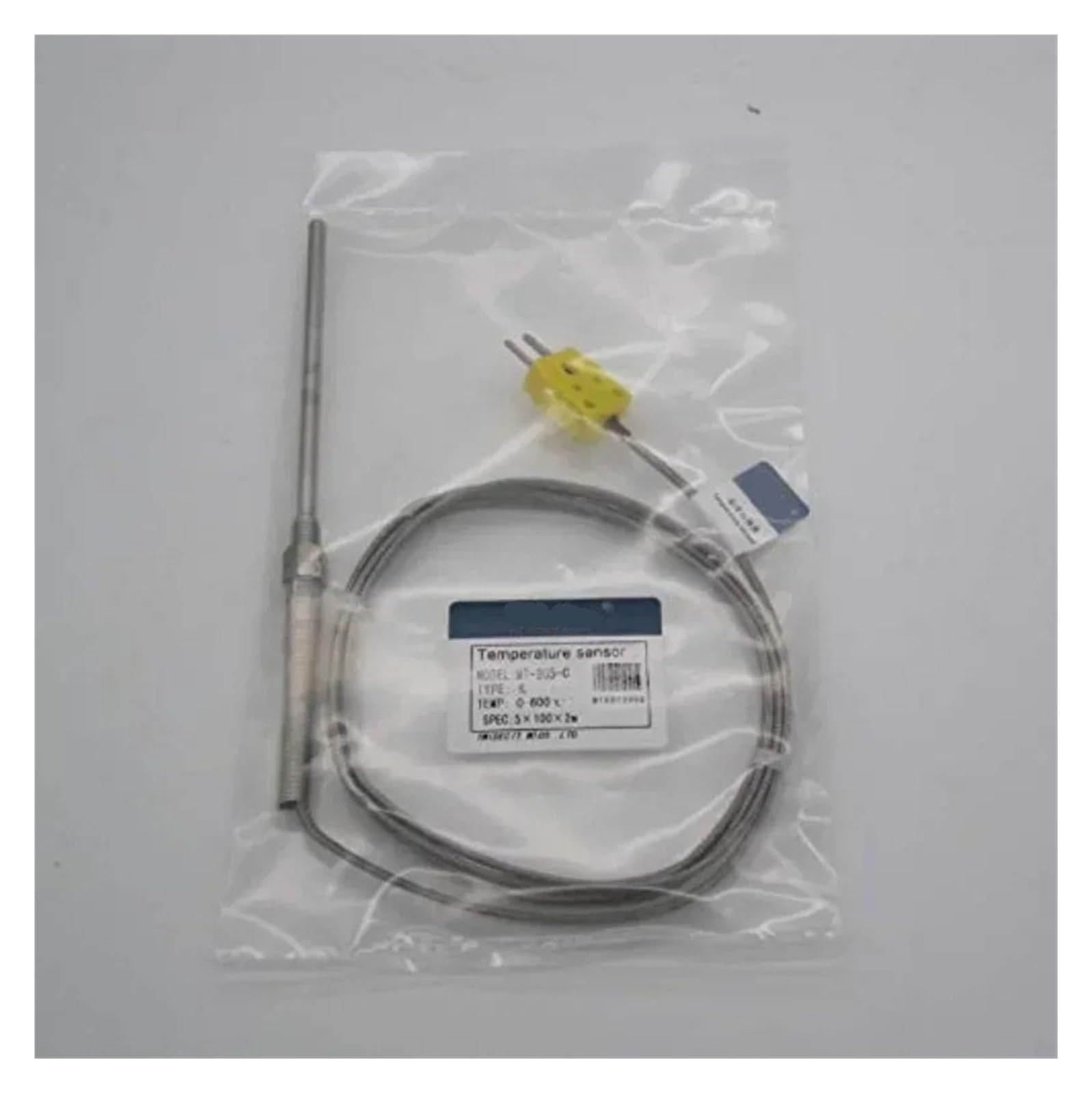 Température Capteur Czujnik termopary i regulator temperatury sondy termistor Typ K od 0 do 1100 °, zakres temperatury sondy 100 mm/długość M8 (4m, 200 mm)