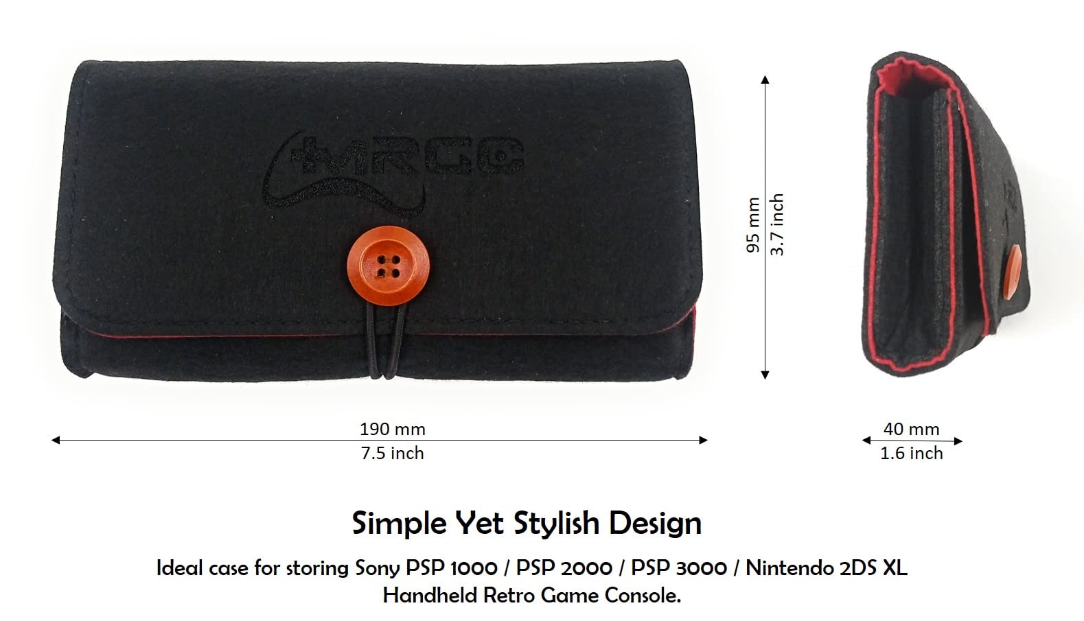 Amazon.com: MRGC Felt Soft Case Carrying Bag for PSP 1000 / PSP