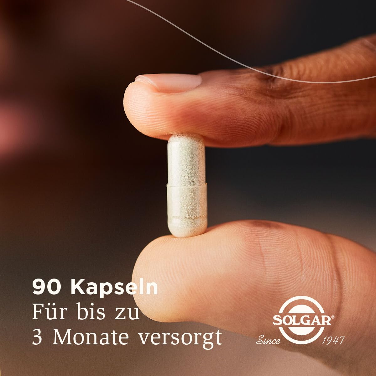 SOLGAR® Eisen | 20 mg Eisen als patentiertes Eisenbisglycinat pro Tagesportion | Magenfreundliche organische Verbindung | 90 vegane Kapseln für 3 Monate