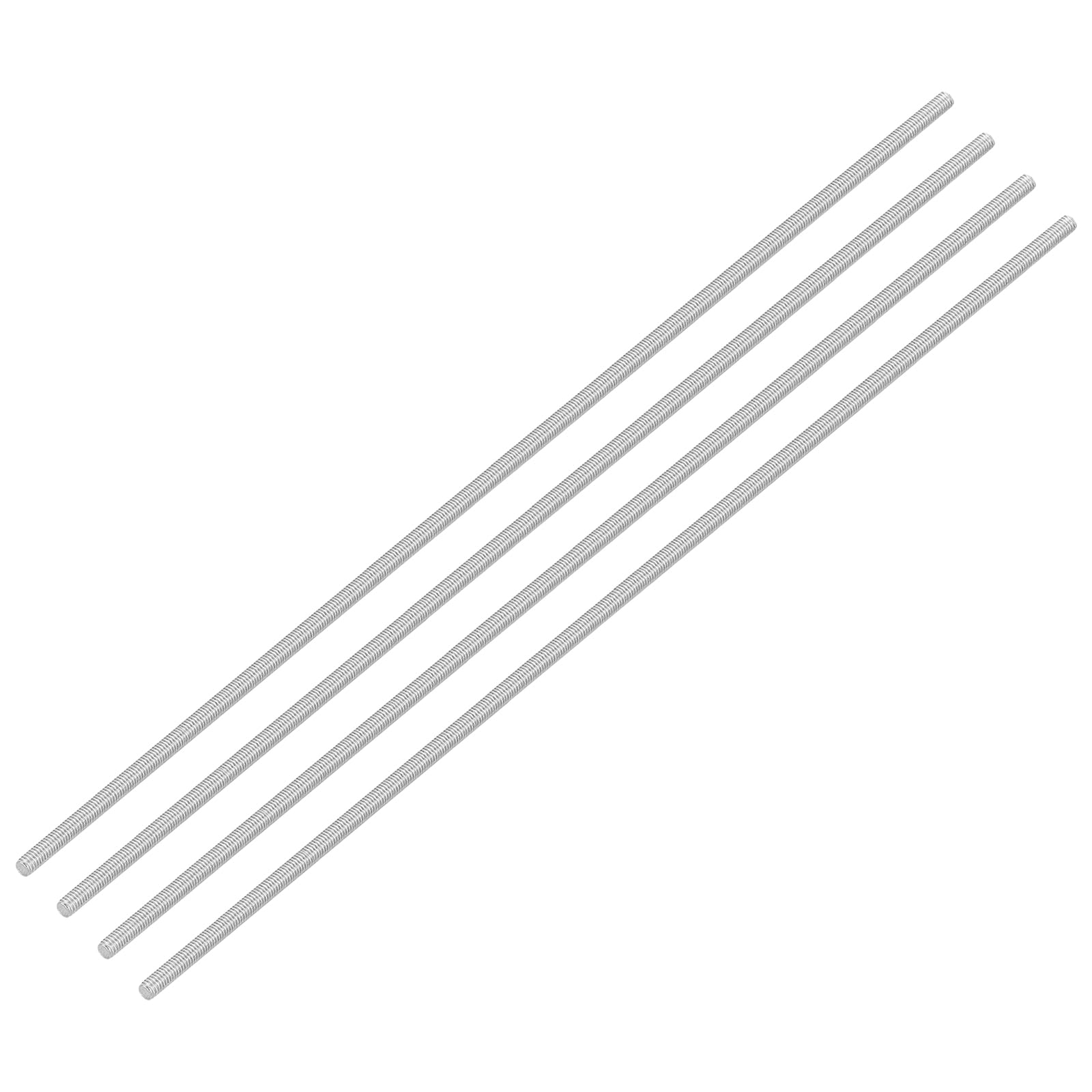 uxcell 4Pcs Fully Threaded Rod, M3 x 200mm 304 Stainless Steel Right Hand Thread Bar Studs M3-0.5 Thread Pitch for Furniture Machinery Assembly-image-5