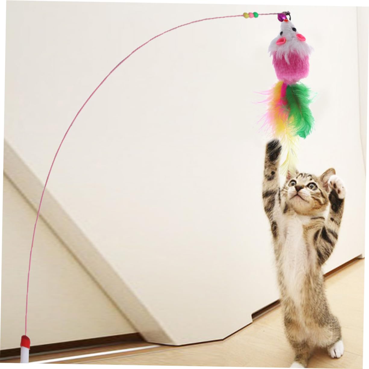 Didiseaon 48 Piezas Felpa Juguetes para Mascotas Juguetes para Gatitos Juguetes para rascar Gatos Juguete para Gatos Peluche ratón de Juguete para Gato ratón Artificial Gato Divertido