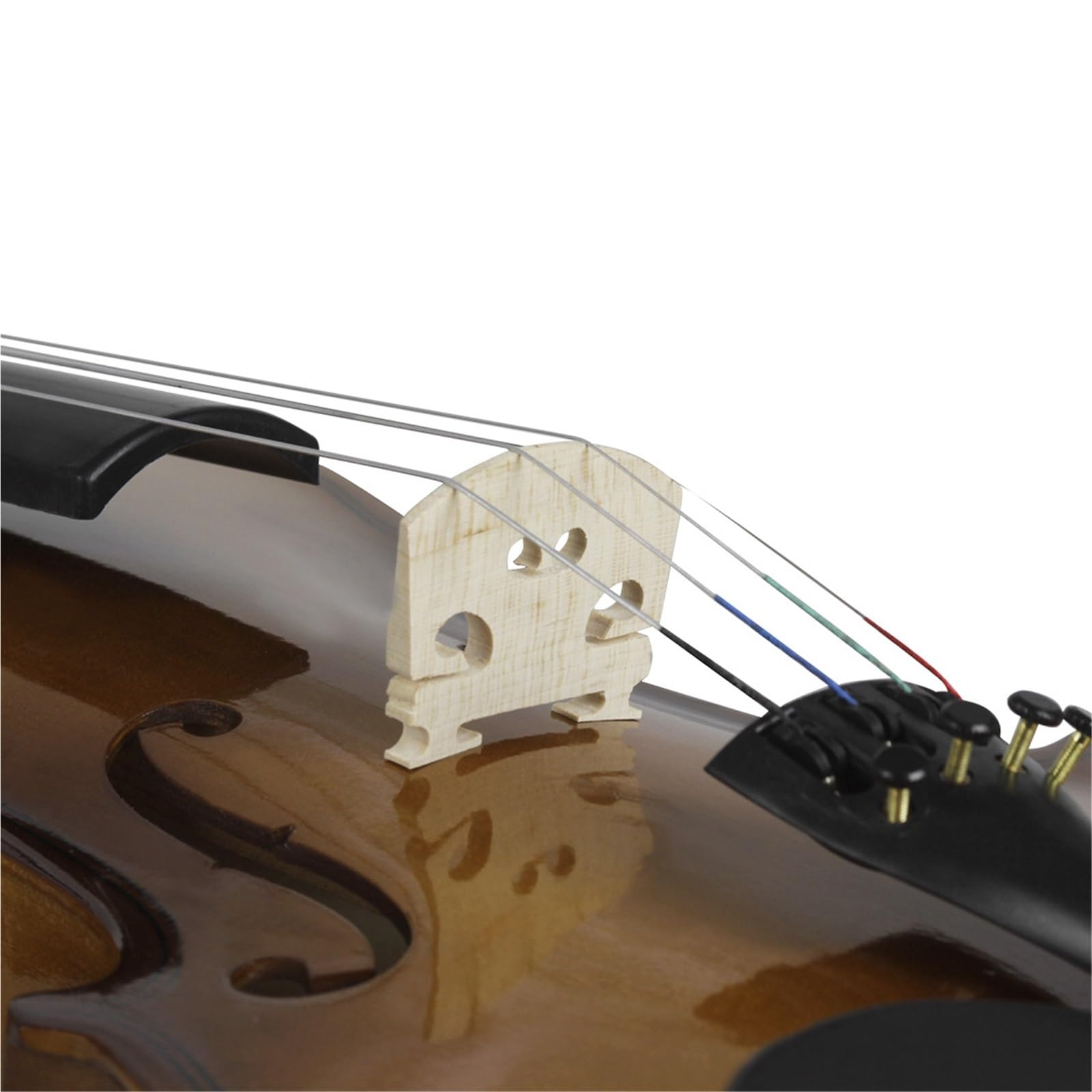 Violino Set Violino Di Colore Brillante Tiglio Violino Popolare Principiante Adulto Che Suona Il Violino(4/4)