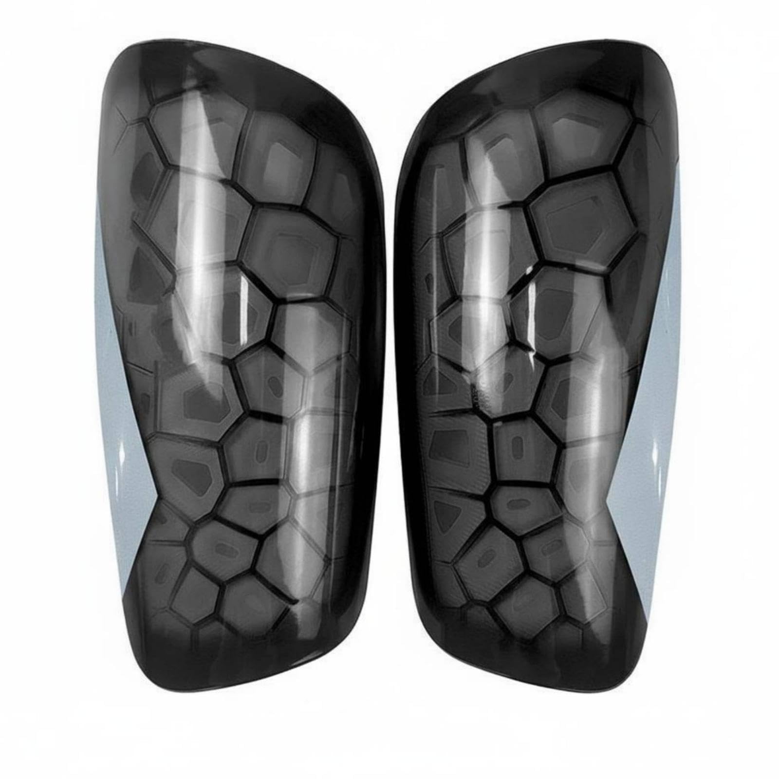 Soccer Shin Shock Absorption Protection Football Shin Pad Lightweight Leg Protector for Adults, Teens, Matches, Training Black Adult-image-26