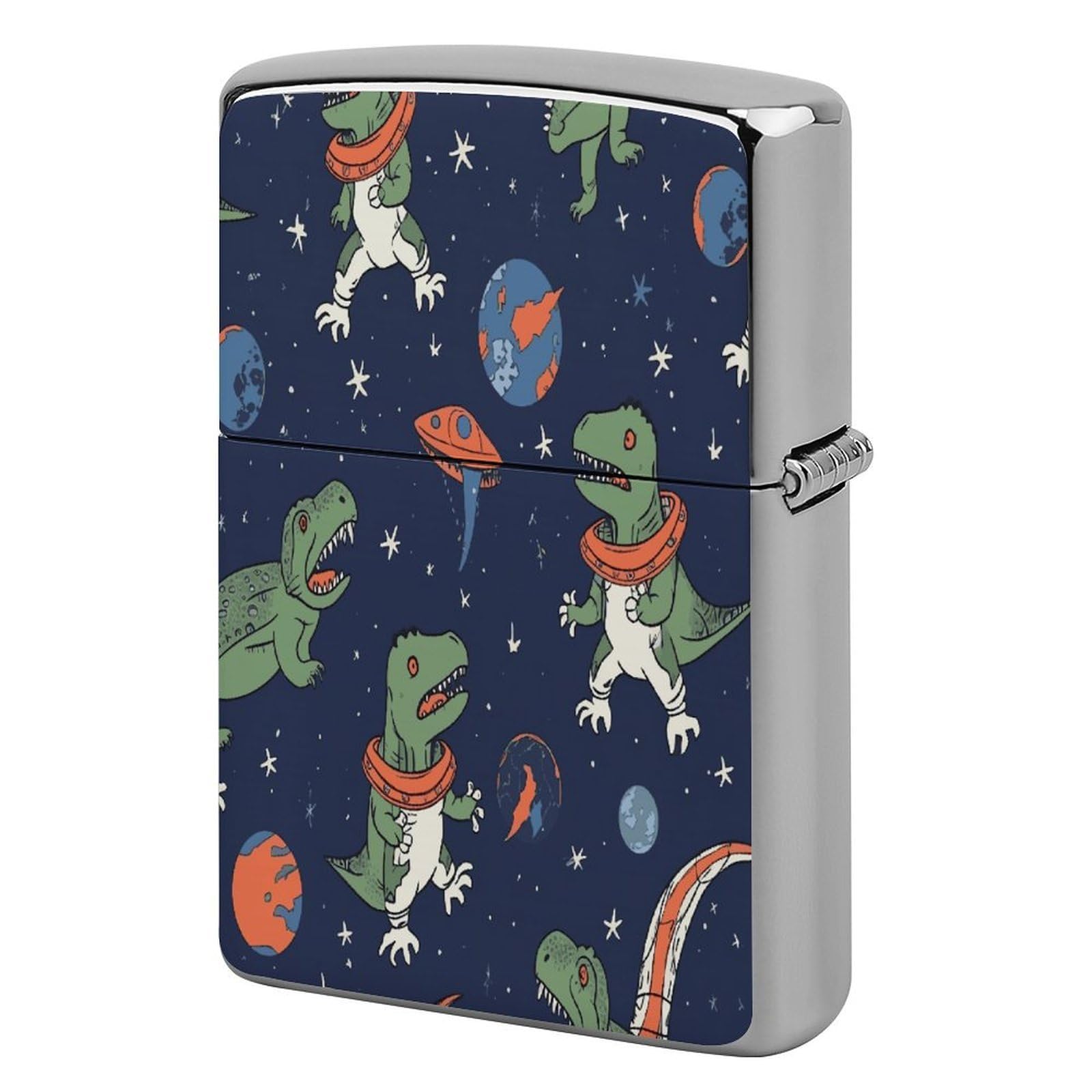 Fekiloot Style Funny Astronaut Dinosaur Rocket Lighter Case Cover Lighter Holder
