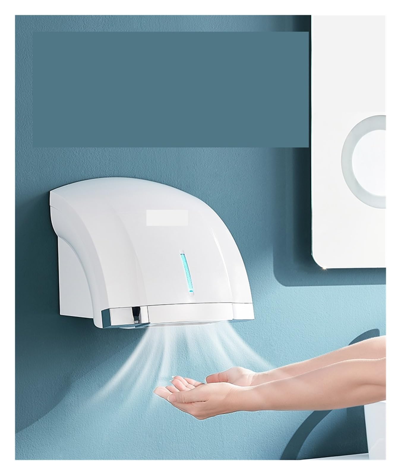 Secador de manos, Secado automático por inducción for teléfono móvil, secador de manos for baño, secador de manos comercial, secador de manos por aire(A)