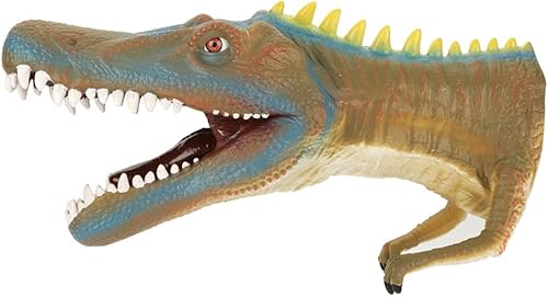Juguete para la cabeza de los niños, marioneta de mano suave con cabeza de dinosaurio para niños, historias infantiles, juego de rol, interesante