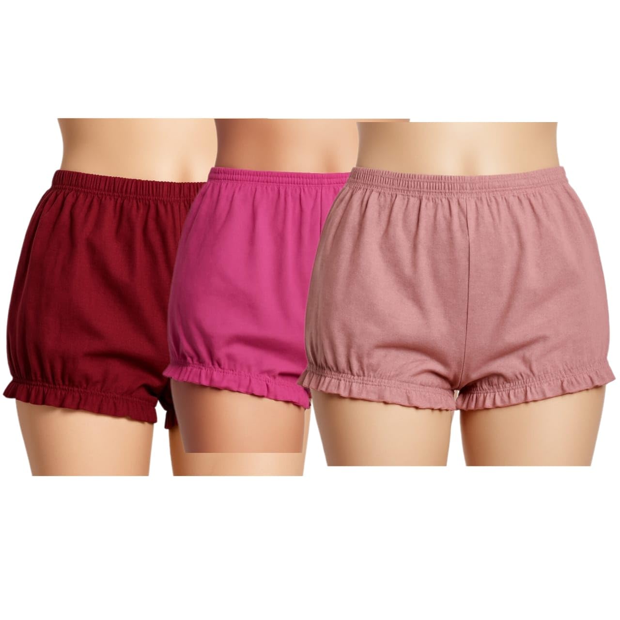 Cotton Bloomer Undershorts for Women and Girls Multicolour, Combo Pack-image-18