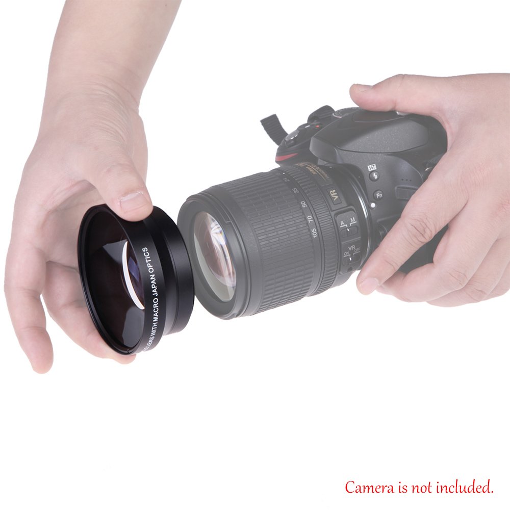 Amazon.com : Andoer 67mm 0.43× Super Wide Angle Lens Digital High