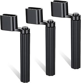 3 PCS Guitar String Winder, Peg Bridge Pin Puller 2-in-1 Tool for Acoustic and Electric Guitars, Guitar Repair Tool Plastic Black