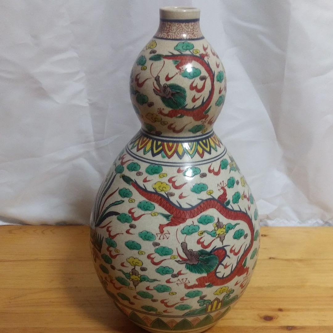 中国龍図瓢箪徳利大大明万暦年製 中国龍図瓢箪徳利大