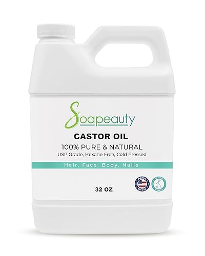 Miniatura 8 de Soapeauty Aceite de ricino prensado en frío orgánico sin refinar aceite de ricino 100 natural puro que promueve una piel y cabello saludables