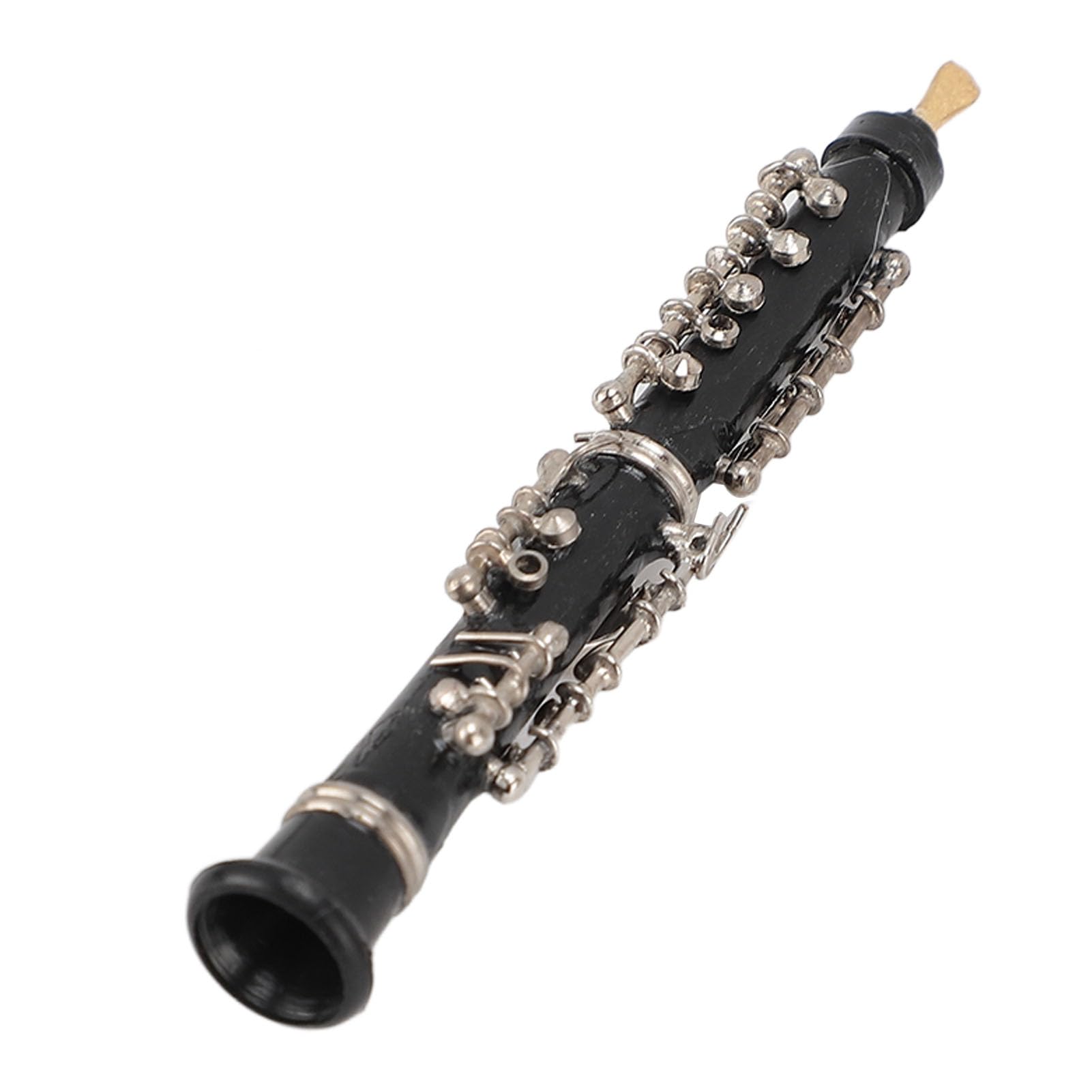 TOPINCN Modèle de Hautbois Miniature en Métal, Modèle de Mini Hautbois, Ornement D'instrument de Musique Polyvalent pour la Décoration de la Maison, Inspire L'intérêt Musical