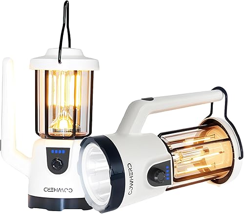 Miniatura 1 de Paquete de 2 linternas LED recargables  1200LM súper brillante, modos de foco y linterna, impermeable, banco de energía, para cortes de energía,