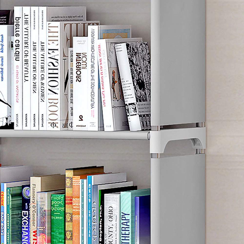 BuenoVida Bookshelf for Home Library, Book Stand| Book Rack for Study Room| Book Stand Shelf 4 Layer Metal Rack (Pink)-image-41
