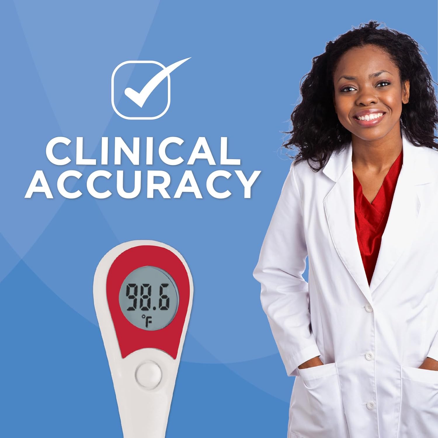 Healthwise Digital Thermometer | 8-Second Readout | Jumbo Balit Display