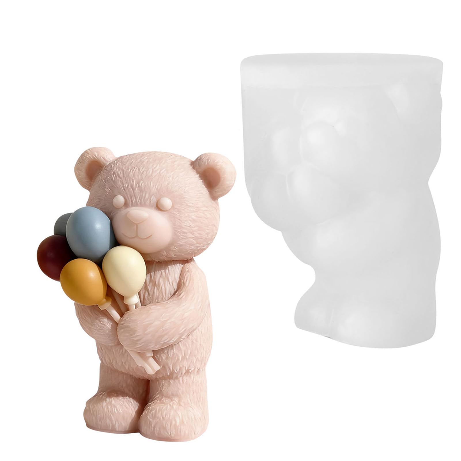 Cazstyk Multicolor Multipurpose Silicone For Soap Chocolate Making Balloon Bear Shape Sturdy And Flexible Ideal For Projects Craft Silicone