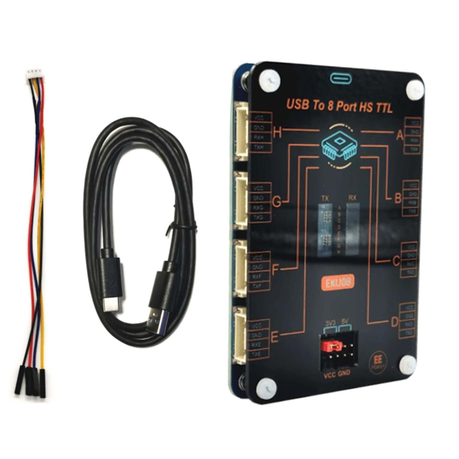 Module 8 ports série pour éliminer les latences de transmission 6 Mbps