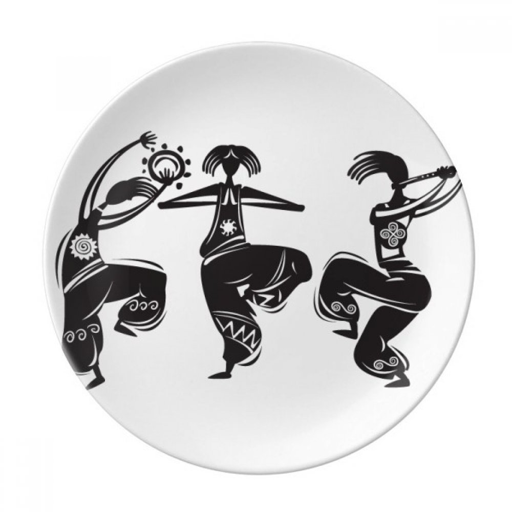 Assiette à dessert 20,3 cm en porcelaine robuste motif totem du Mexique
