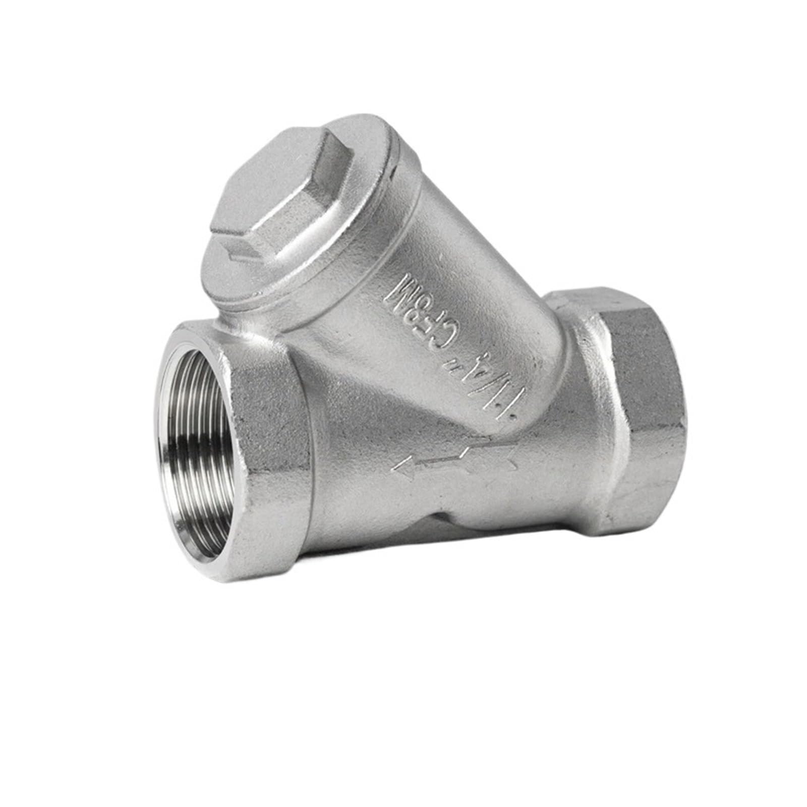 Filtre Y taraudé inox pour sécuriser l'arrosage du jardin et la maison