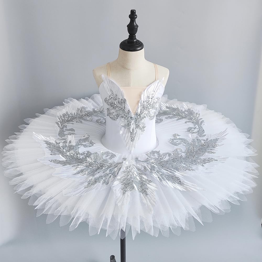 Masif Nuevo Ballet Performance Costume Niñas Stretch Breathable Short Skirt Vestido de Fiesta de Bailarina Mujeres Niños Ballet Dance Costume