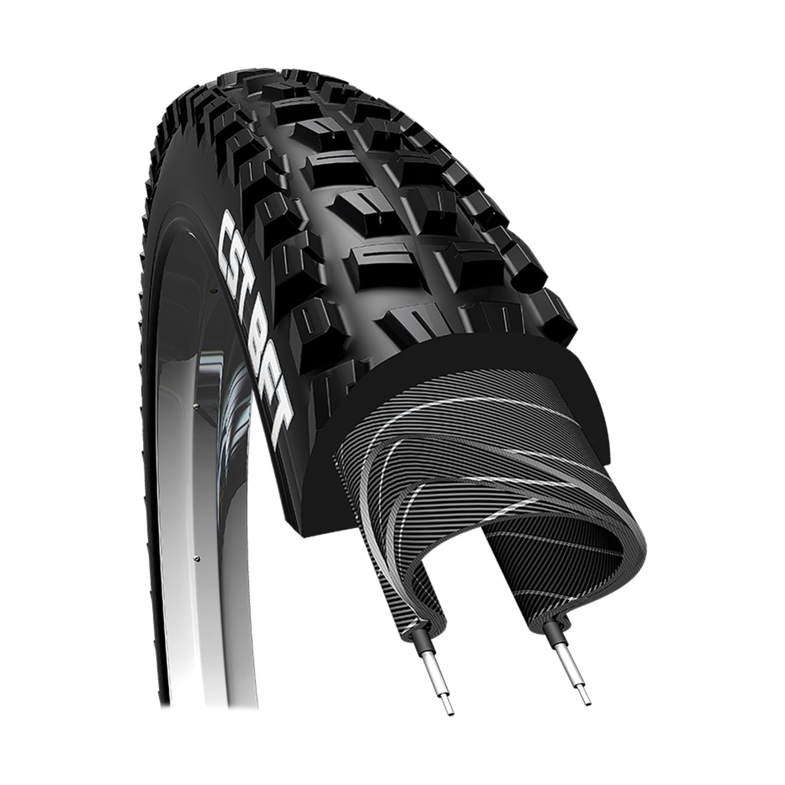 BFT Dual Compound Folding TLR/EPS 27.5 Inch Clincher Bike Tyre 27.5x2.4"