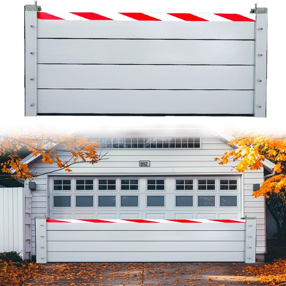 Barrière anti-inondation amovible en aluminium 214x20 cm pour porte