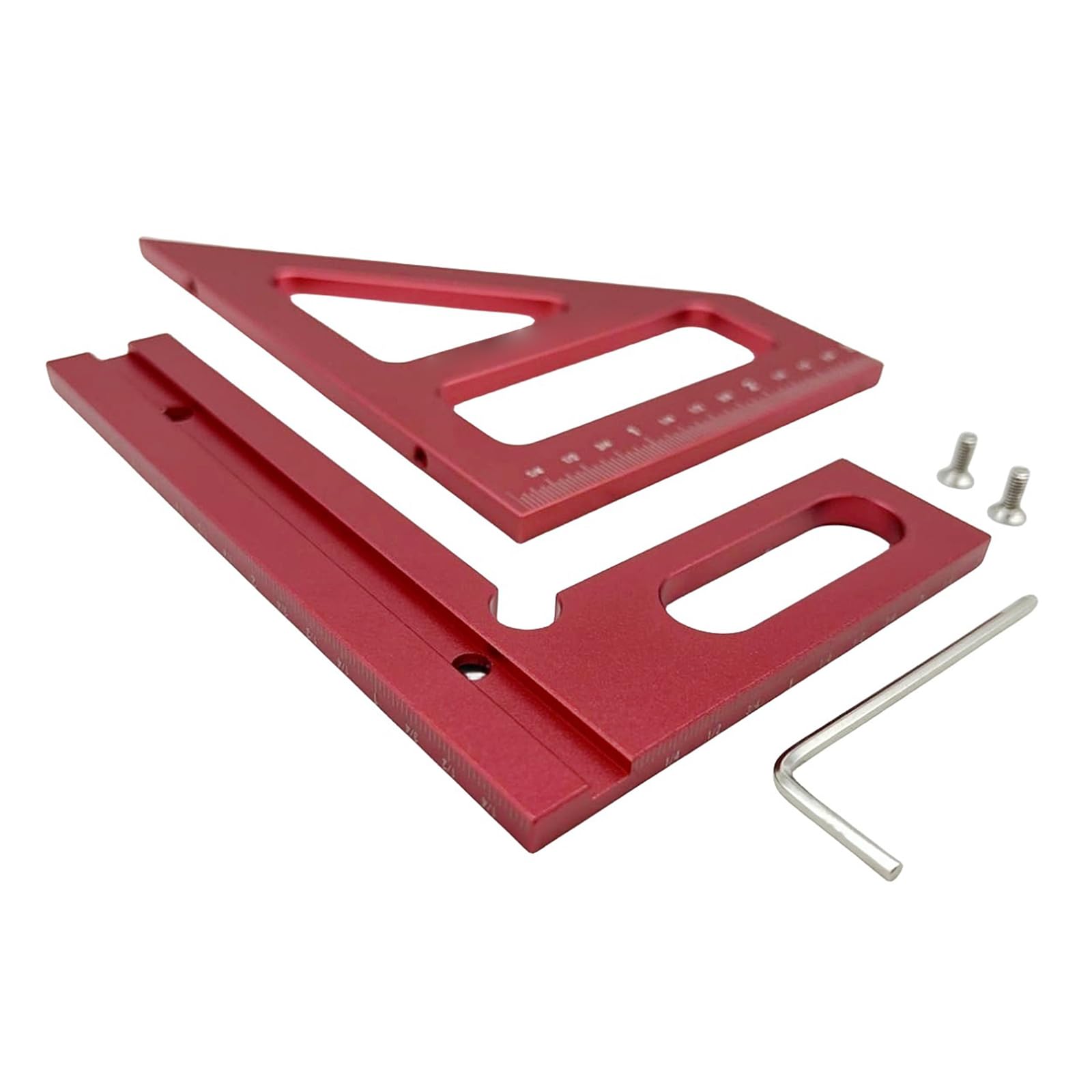 Accuracy Anodized Aluminum Triangle Ruler Multipurpose Measuring Tool Ideal for Architects Engineers & Craftsmen Not Slip Anodized Trilateral Scale