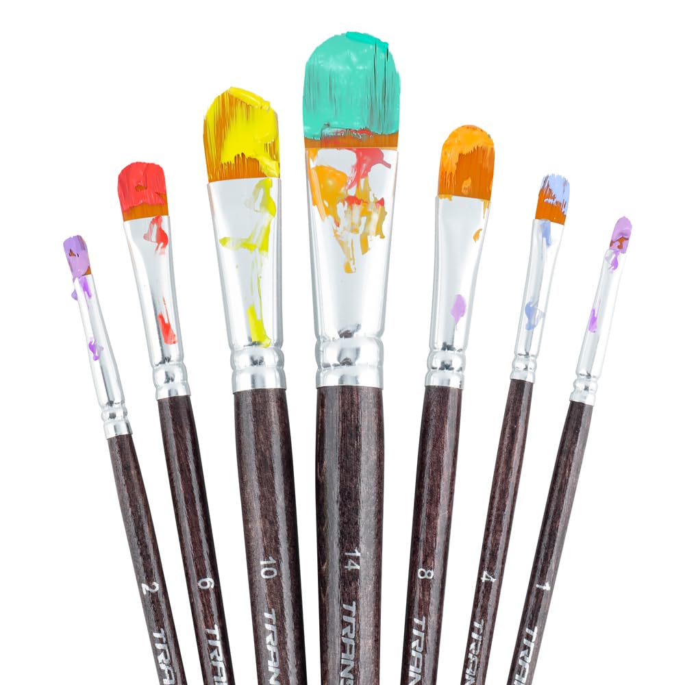 Set di 14 pennelli trucco professionali con setole in nylon e manico in