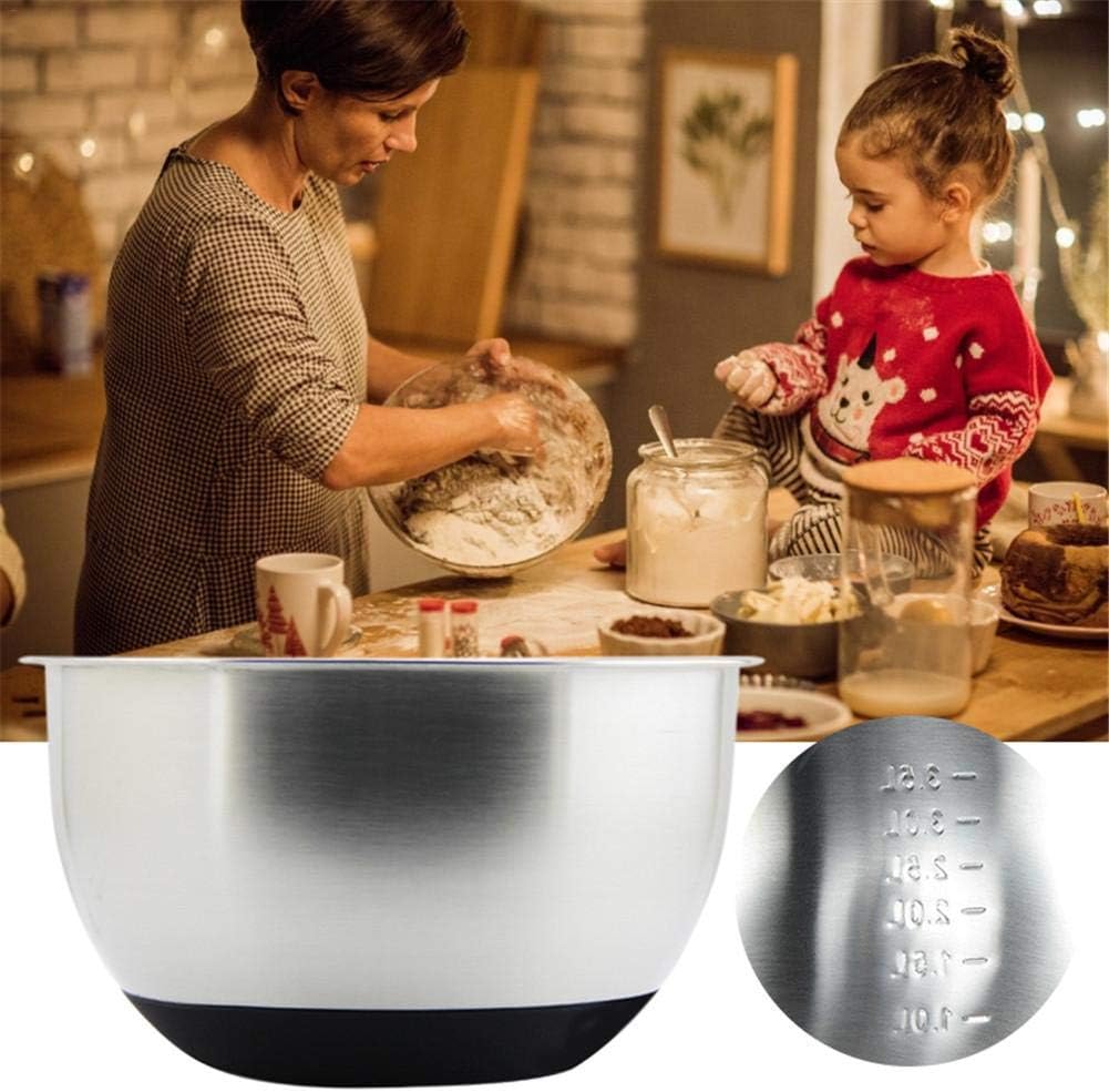 Stainless Steel Salad Mixer, Non-Slip Silicone Base Non-Slip Mixing Bowl handsomely-20cm