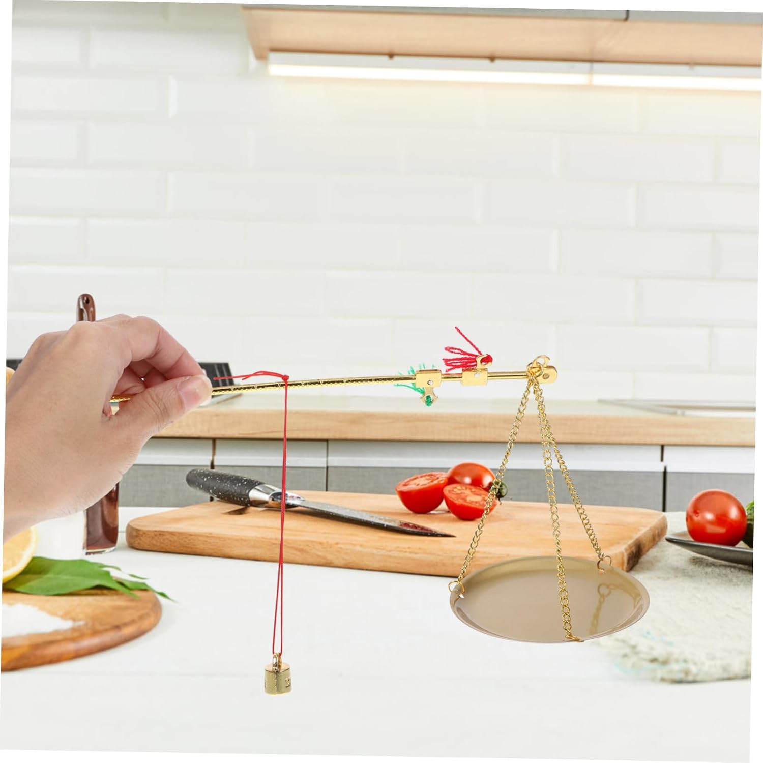 Tofficu 3sets Portable Hand-Weighing Scale for Traditional Chinese Medicine Tea Dried Fruits and Jewelry Compact Design for Home Use and Giving