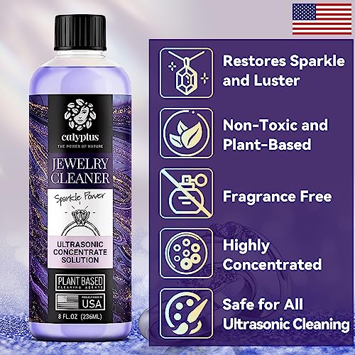 Calyptus CALYPTUS-ULTRASONIC-8OZ-2X Ultrasonic Jewelry Cleaner Solution Concentrate thumb #1