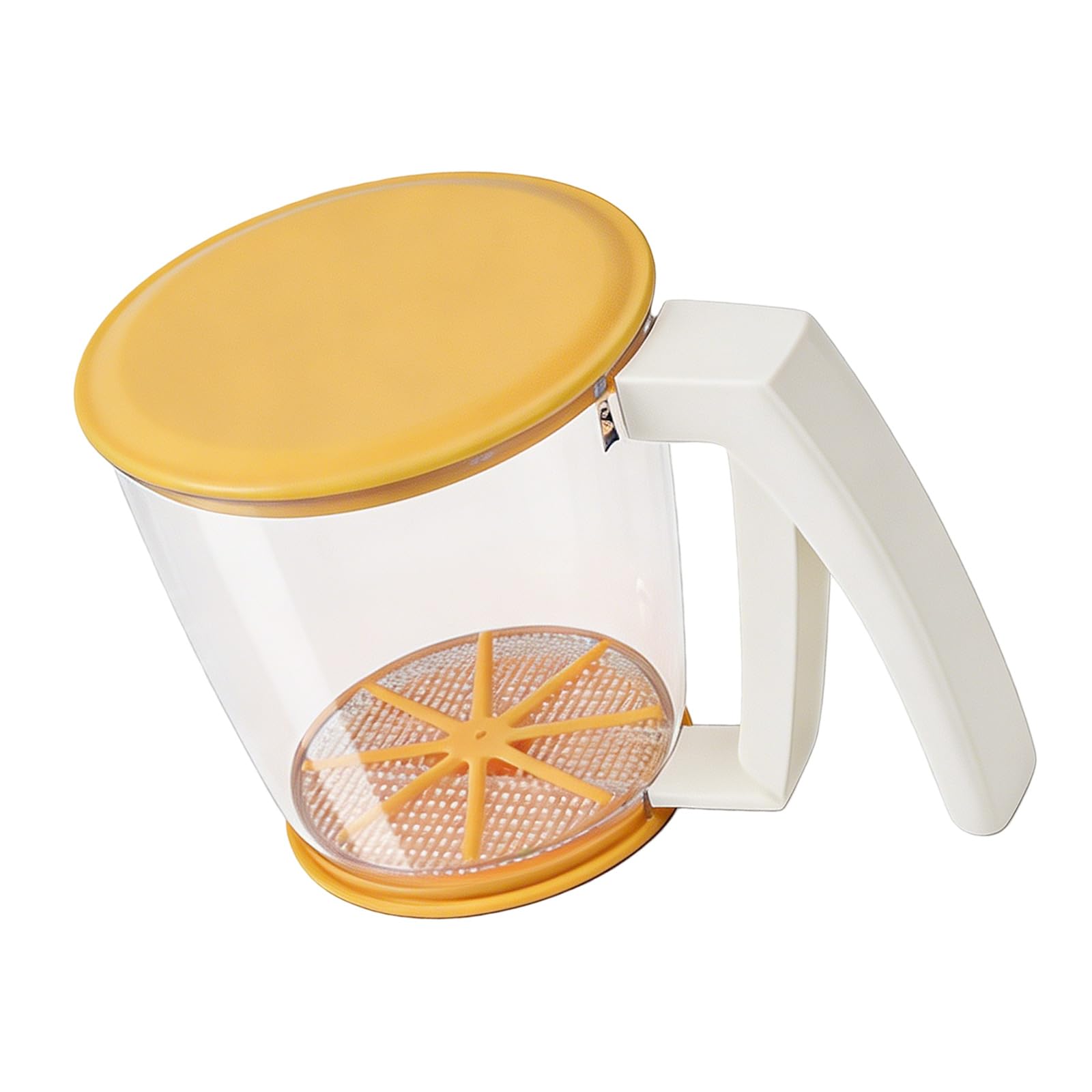 PANGBOER Handheld Sieve Cups Kitchen Baking Supplies Flour Strainer Suitable for Cake Bread and Pastries Preparation Presentation Baking Flour Sifter