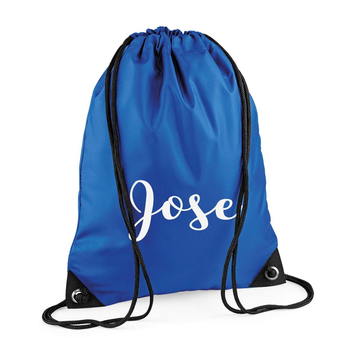 Nametape Express Royal Blue Gymsac/Pump/Swim Bag/Sack Drawstring Backpack Personalised With Name, Great For School Or Gym (Royal Blue)