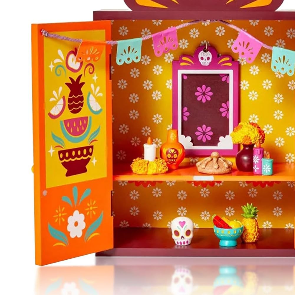 Altar del Día de los Muertos, decoración del hogar, decoración del día de los muertos, marco de fotos de memoria, caja de sombra