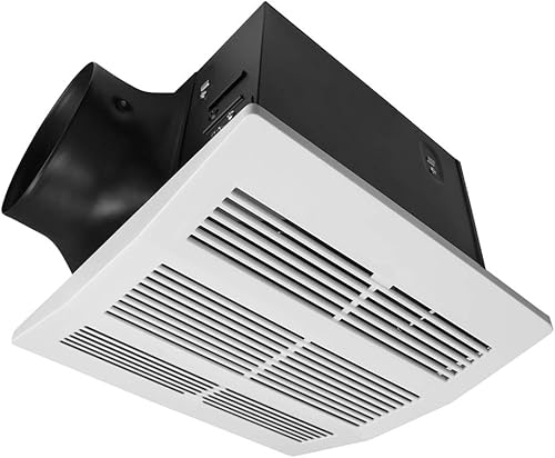 Miniatura 9 de BV Ventilador de baño ultra silencioso para ventilación y escape de baño, ventilador de techo de baño, remodelación residencial, ventilador de