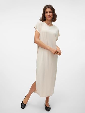 VERO FASHION VMSINI SMART SS O-NECK 7/8 DRESS VMA Dress Women