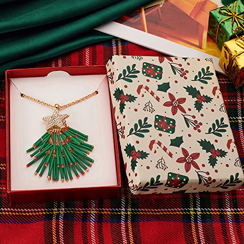 Classyzint Christmas Necklace For Women Long Christmas Tree Pendant 14K Gold Plated Alloy Cute Holiday Necklace Sweater Chain Statement Christmas Gifts… #TOP4