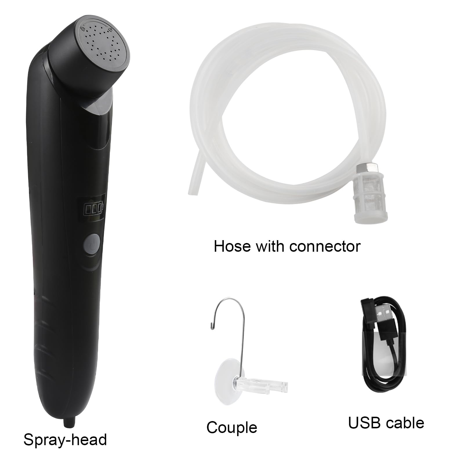 tragbare Außendusche,handgeführte elektrische Dusche,IPX6 wasserdicht,USB-Aufladung,eingebaute Batterie,kompakt und tragbar,geeignet für Outdoor-Camping,Strandbaden,Wandern,Haustierbaden