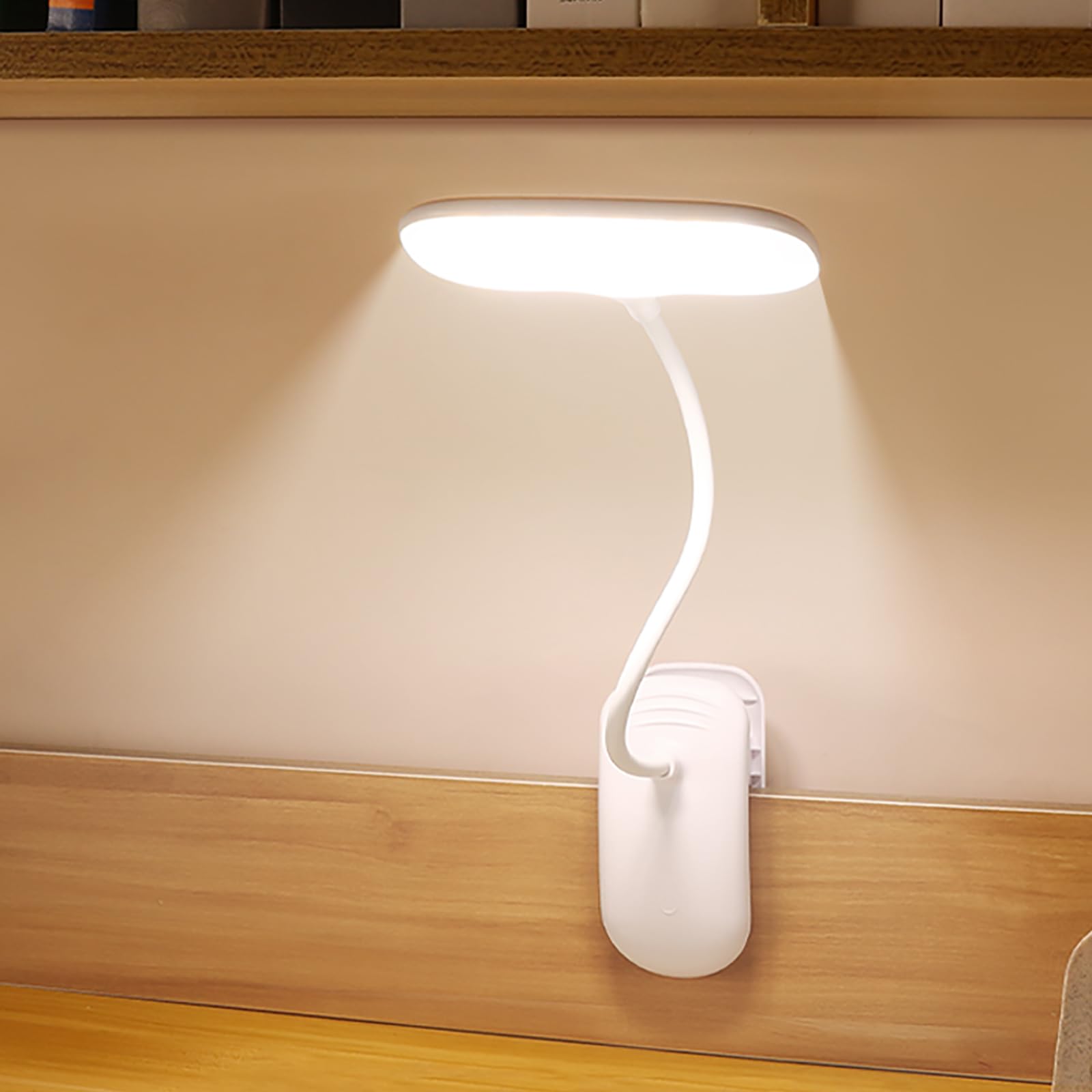 デスクライト クリップ 充電式 LEDクリップライト ベッド ライト 読書灯 目の保護 デスクライト スタンドライト 卓上ライト USB充電/プラグインデュアル目的 3段階の色調整 無段階調光 360°回転 タッチセンサー 寝室/勉強部屋/ベッドサイドに最適 滑り止めクリップ 省エネで明るい、子供に最適な (通常)
