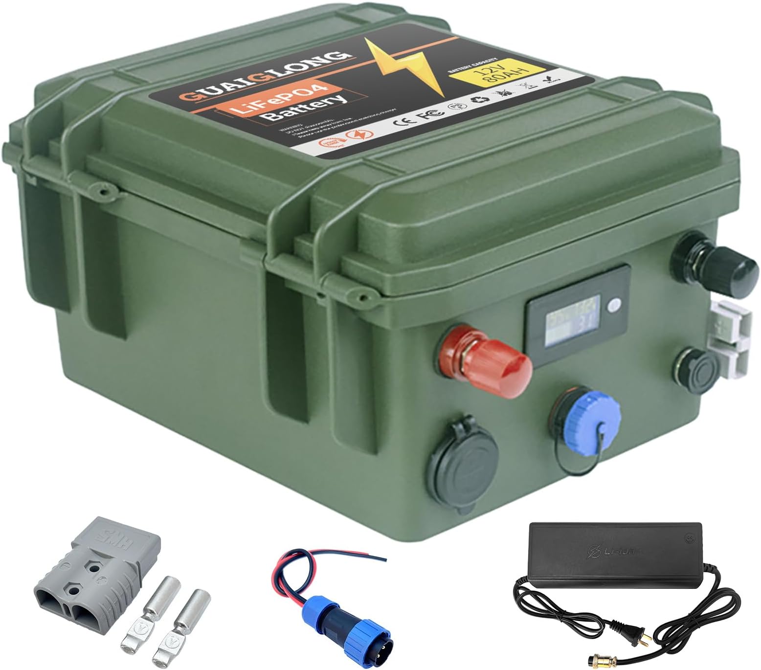 Amazon.com: GuaiGLong 12V 80Ah LiFePO4 Battery,Trolling Motor Battery