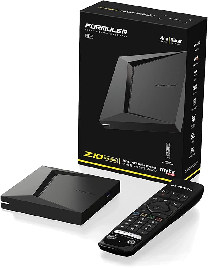 Formuler Z10 PRO MAX 32GB 4K UHD with new Remote Control Ultimate Android OTT 5G TV Box with UK