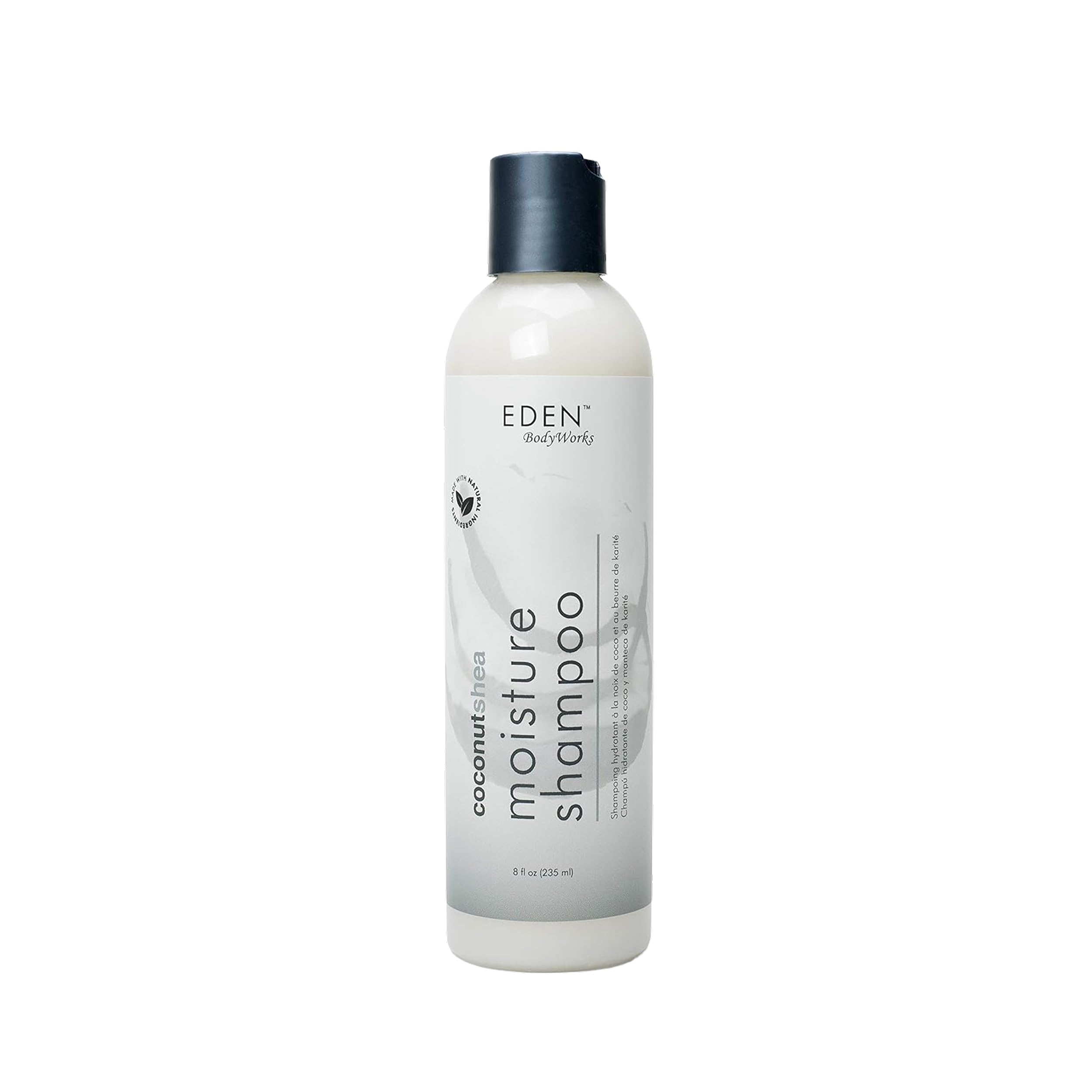 EDEN BodyWorks Coconut Shea Moisture Shampoo | 8 oz | Remove Build Up & Restore Moisture Balance - Packaging May Vary