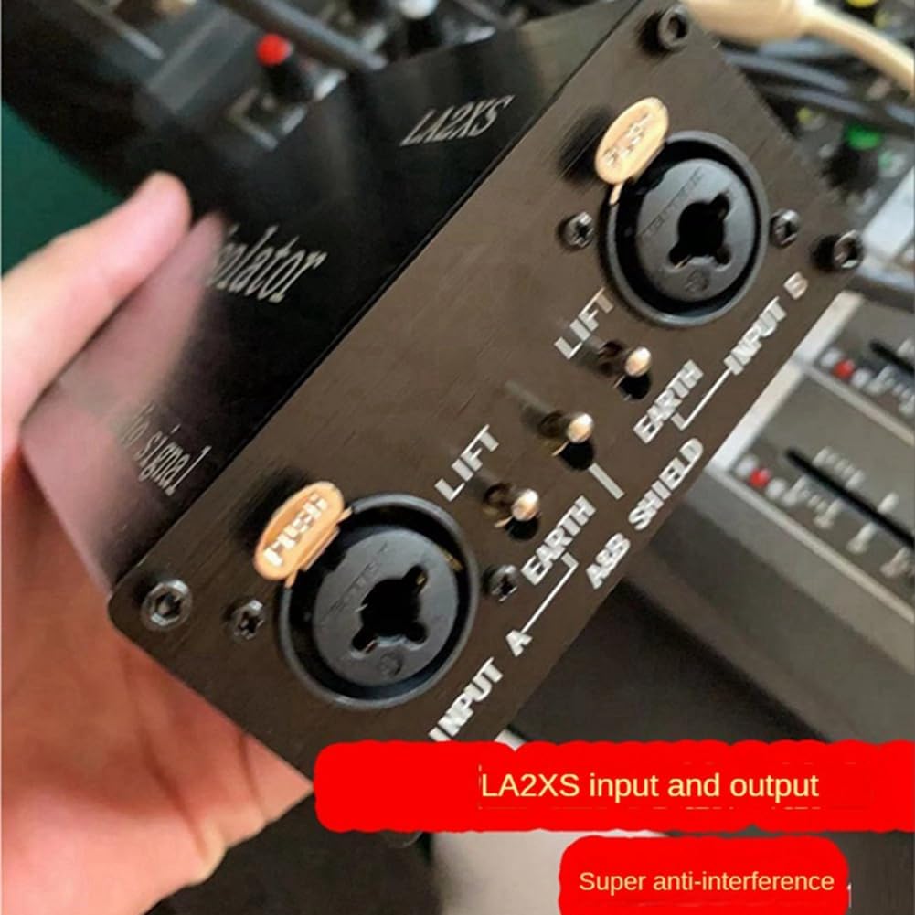 1 PCS LA2XS Audio Isolator Noise Reduction Filter Eliminates Current Noise Dual-Channel Audio Isolators