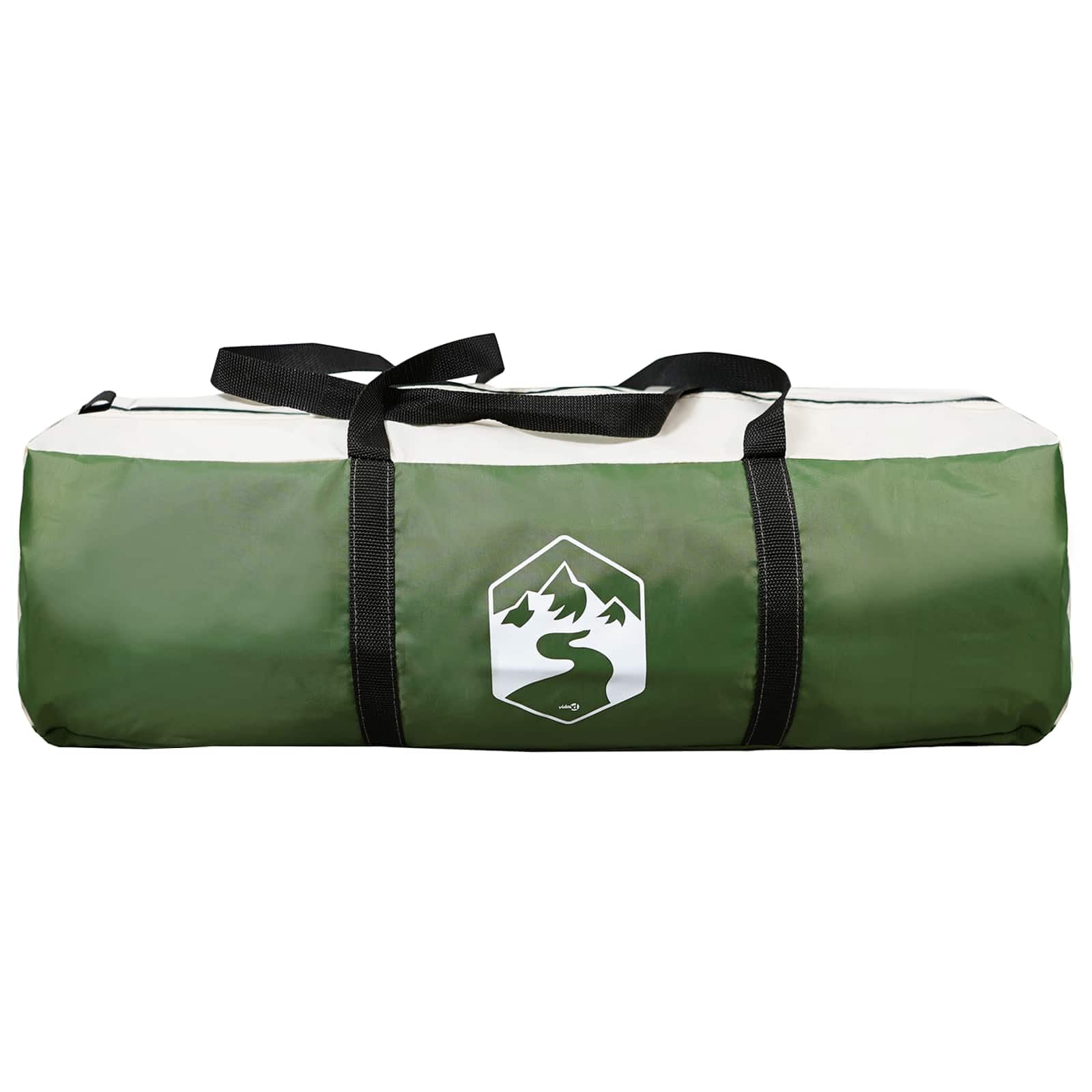 Tenda per auto, verde tetto, 350 x 250 cm, in poliestere e acciaio, tetto pieghevole in tela con chiusura lampo, per protezione auto, campeggio, giardino vialetto