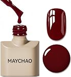MAYCHAO 15ML Red Gel Nail Polish 1Pc Burgundy Red Gel Polish Soak Off UV LED Nail Polish Nail Art Starter Manicure Salon DIY at Home, 0.5 OZ
