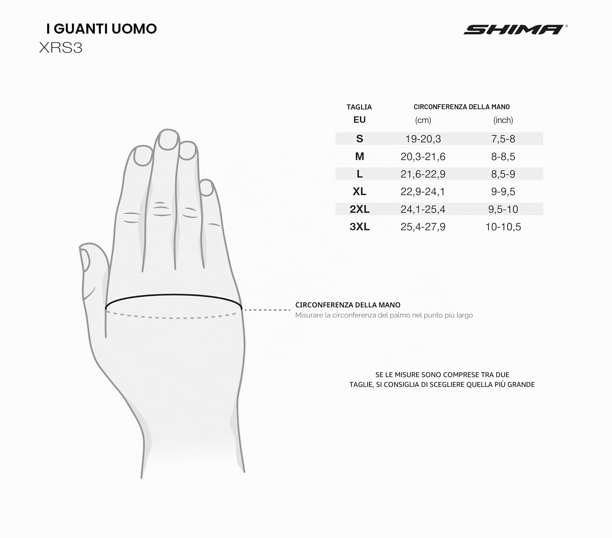 SHIMA XRS-3 Guanti Moto Sport Uomo Pelle Lungo Ventilato Perforato Omologati Guanto Motocicletta Touchscreen Ventilata Scooter Protettore Rinforzato Abbigliamento Racing (Uomini, Bianco, S)